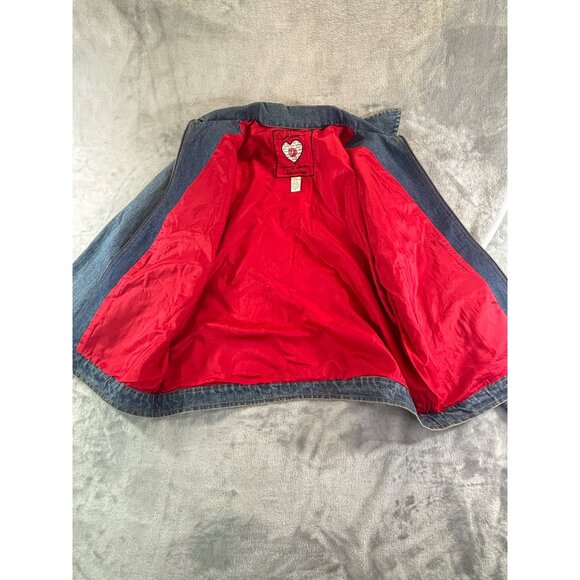 Chico's Jean Jacket Women's 1 US small Anniversary Collection Parrot Beaded - Picture 9 of 14